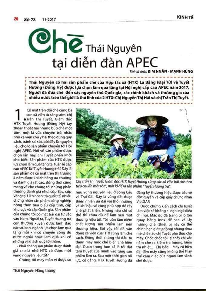 Chè Thái Nguyên tại Diễn đàn APEC